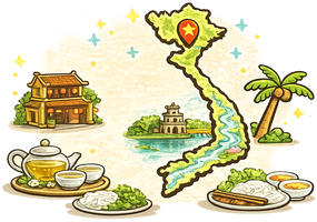 Illustration of North Vietnam