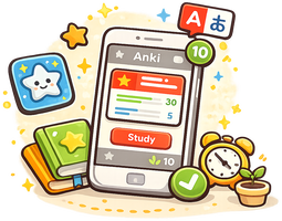 Illustration of Vietnamese Anki decks