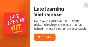 Website for Late Learning Vietnamese